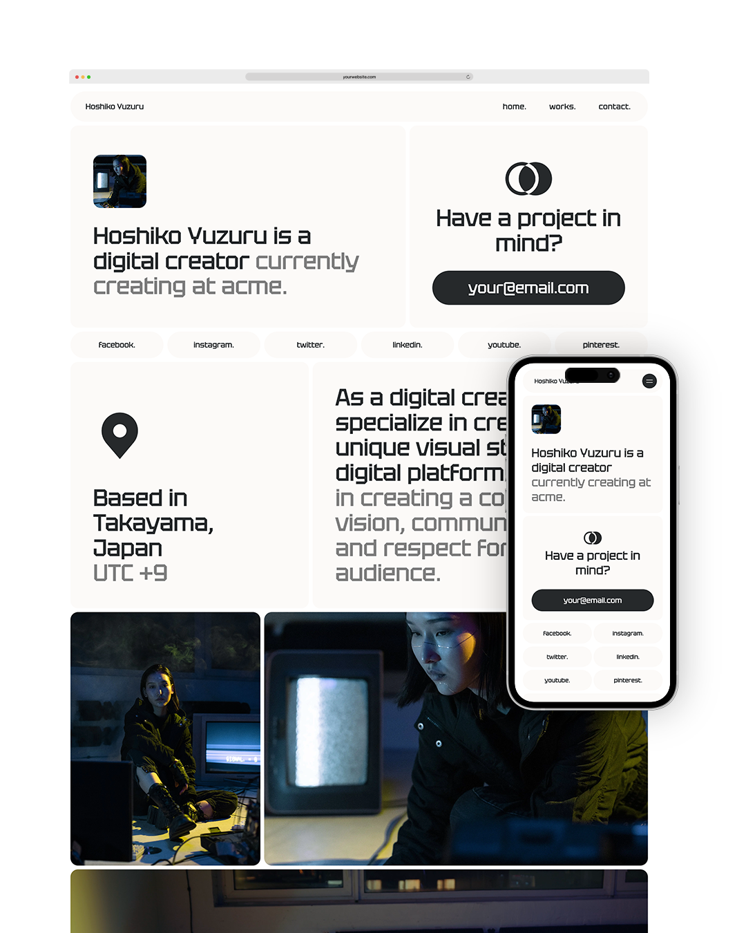 Yuzuru | Creative Freelancer Web Template