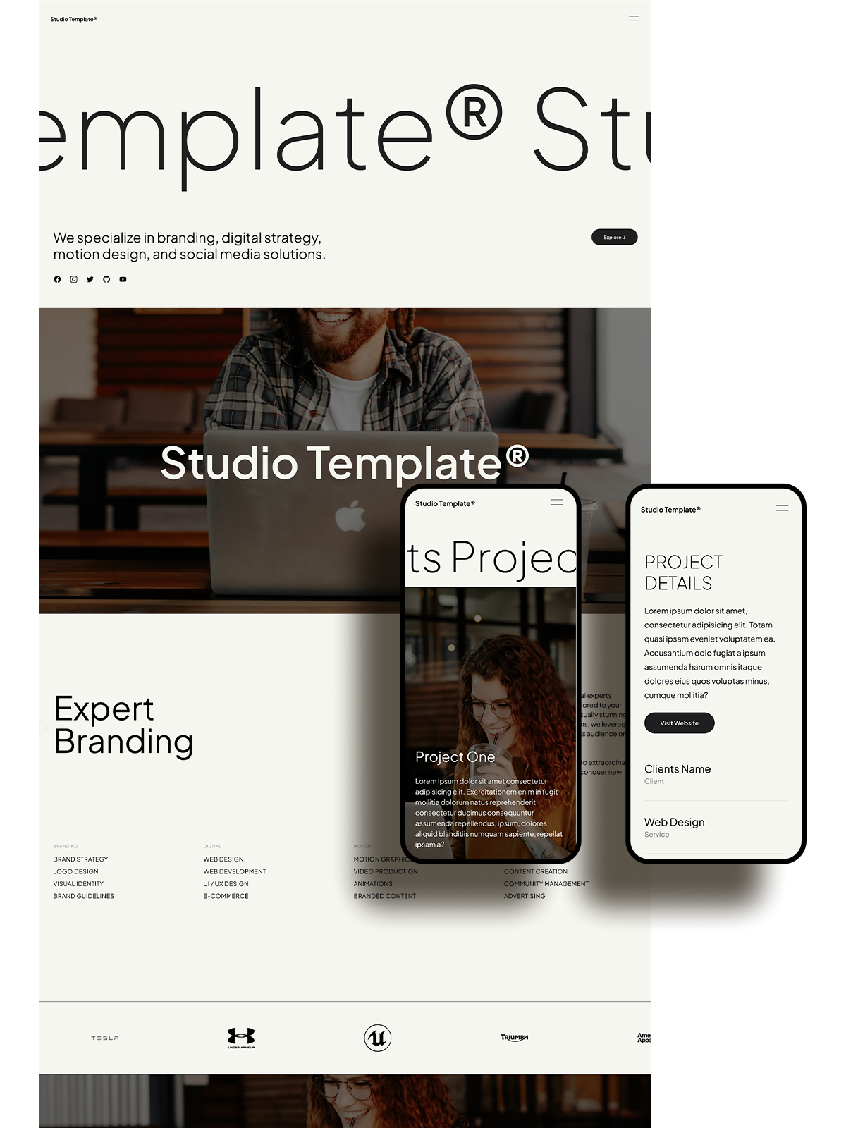 Studio Template® | Agency & Portfolio Web Template